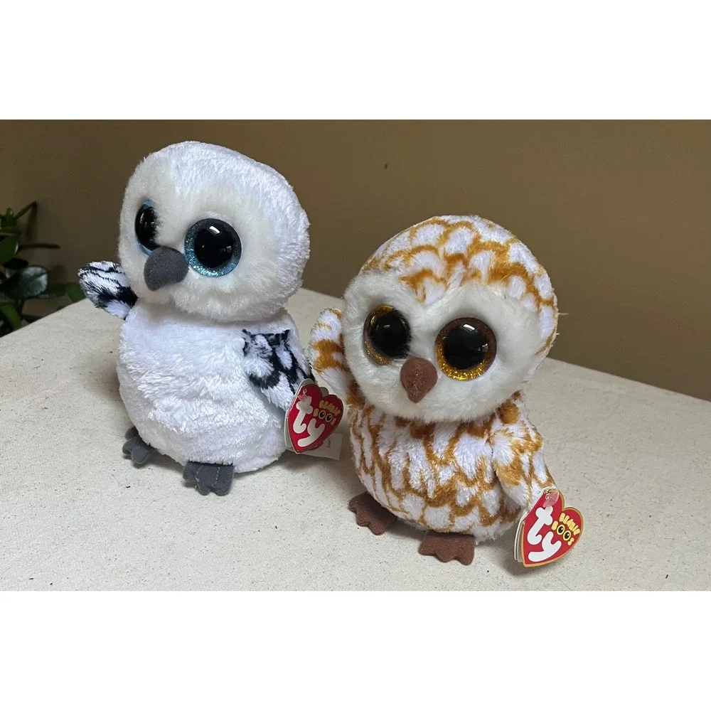 Ty Beanie Boos Owl Lot Swoops & Owlette 6